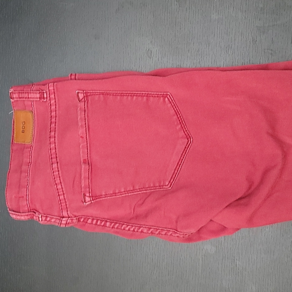 BDG 27W 30L Womens Red High Rise Cigarette Jeans